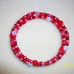 Red And White Valentine Bracelet